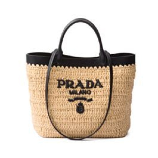 Replica Prada Small Crochet Tote Bag 1BG500 Apricot
