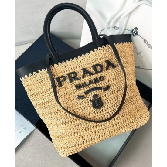 Replica Prada Small Crochet Tote Bag 1BG500 Apricot