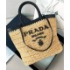 Replica Prada Small Crochet Tote Bag 1BG500 Apricot