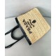 Replica Prada Small Crochet Tote Bag 1BG500 Apricot