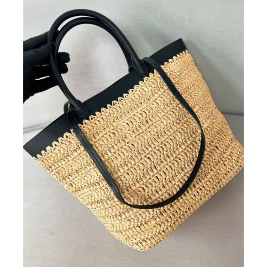 Replica Prada Small Crochet Tote Bag 1BG500 Apricot