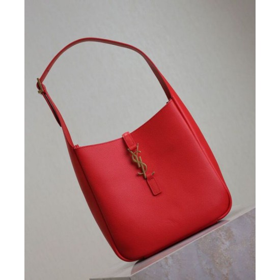 Fake YSL Saint Laurent Le 5 A 7 Supple Small Grained Red Replica
