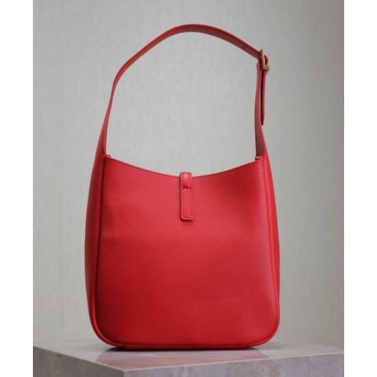 Fake YSL Saint Laurent Le 5 A 7 Supple Small Grained Red Replica