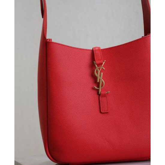 Fake YSL Saint Laurent Le 5 A 7 Supple Small Grained Red Replica
