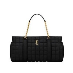 Fake YSL Saint Laurent Gloria  Quilted Nylon Black Replica
