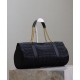 Replica YSL Saint Laurent Gloria Quilted Nylon Black Fake YSL Saint Laurent Gloria Quilted Nylon Black Replica