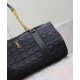 Replica YSL Saint Laurent Gloria Quilted Nylon Black Fake YSL Saint Laurent Gloria Quilted Nylon Black Replica