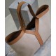 Fake YSL Saint Laurent Y Leather And Canvas Tote Bag Coffee Replica