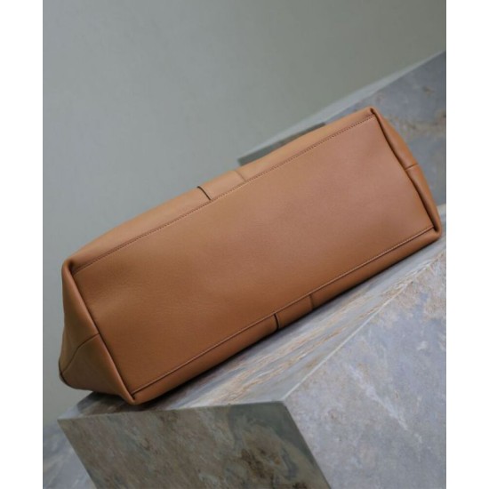 Replica YSL Saint Laurent Y Leather Tote Bag Coffee