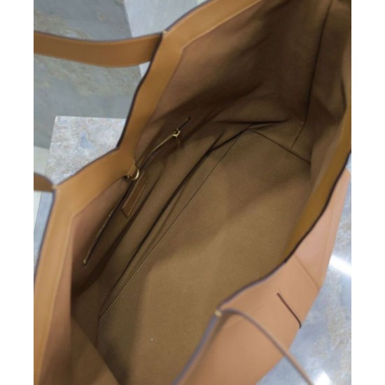 Replica YSL Saint Laurent Y Leather Tote Bag Coffee