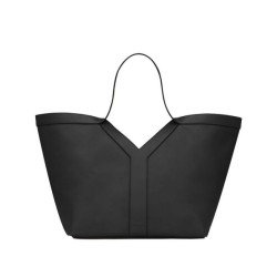 Replica YSL Saint Laurent Y Leather Tote Bag Black