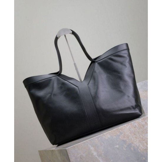 Replica YSL Saint Laurent Y Leather Tote Bag Black