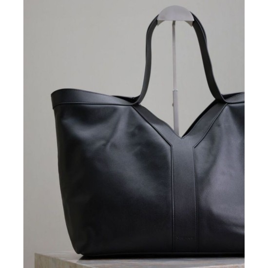 Replica YSL Saint Laurent Y Leather Tote Bag Black