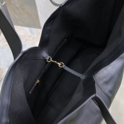 Replica YSL Saint Laurent Y Leather Tote Bag Black Replica YSL Saint Laurent Y Leather Tote Bag Black