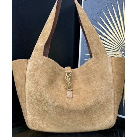 Fake YSL Saint Laurent Le 5 A 7 Bea In Suede Fawn Replica