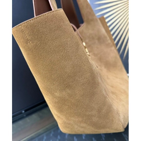 Fake YSL Saint Laurent Le 5 A 7 Bea In Suede Fawn Replica