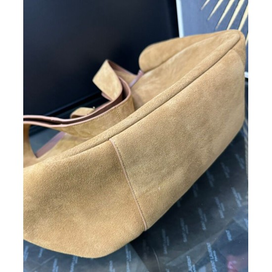Fake YSL Saint Laurent Le 5 A 7 Bea In Suede Fawn Replica