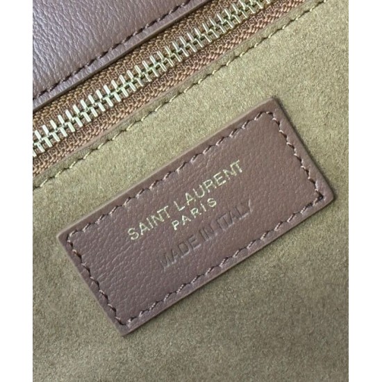 Fake YSL Saint Laurent Le 5 A 7 Bea In Suede Fawn Replica