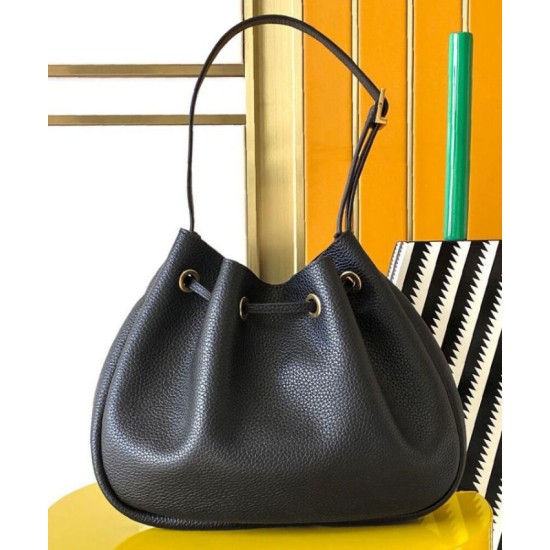 Replica YSL Saint Laurent Paris Vii Small Hobo Grained Black