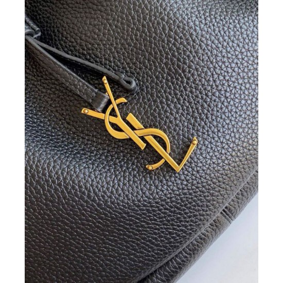 Replica YSL Saint Laurent Paris Vii Small Hobo Grained Black