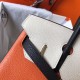 Replica Hermes Tri-Color Birkin 30cm Bag In Orange/White/Black Clemence Leather