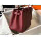 Fake Hermes Birkin 30cm Bag In Bordeaux Clemence Leather Replica