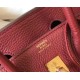 Fake Hermes Birkin 30cm Bag In Bordeaux Clemence Leather Replica