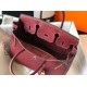 Fake Hermes Birkin 30cm Bag In Bordeaux Clemence Leather Replica