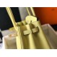 Fake Hermes Birkin 30cm Bag In Jaune Poussin Clemence Leather GHW Replica