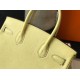 Fake Hermes Birkin 30cm Bag In Jaune Poussin Clemence Leather GHW Replica