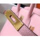 Fake Hermes Pink Clemence Birkin 30cm Bag GHW Replica