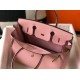 Fake Hermes Pink Clemence Birkin 30cm Bag GHW Replica