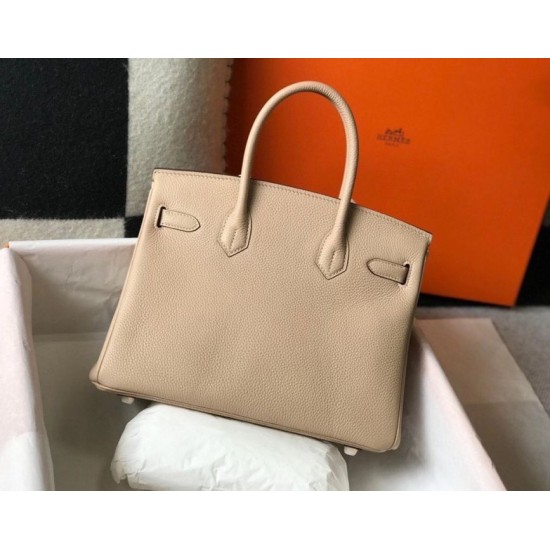 Replica Hermes Trench Clemence Birkin 30cm Bag GHW