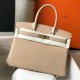 Replica Hermes Trench Clemence Birkin 30cm Bag GHW