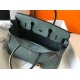 Fake Hermes Birkin 30cm Bag In Vert Amande Clemence Leather Replica