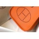 Replica Hermes Evelyne III TPM Mini Bag In Orange Clemence Leather