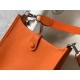 Replica Hermes Evelyne III TPM Mini Bag In Orange Clemence Leather