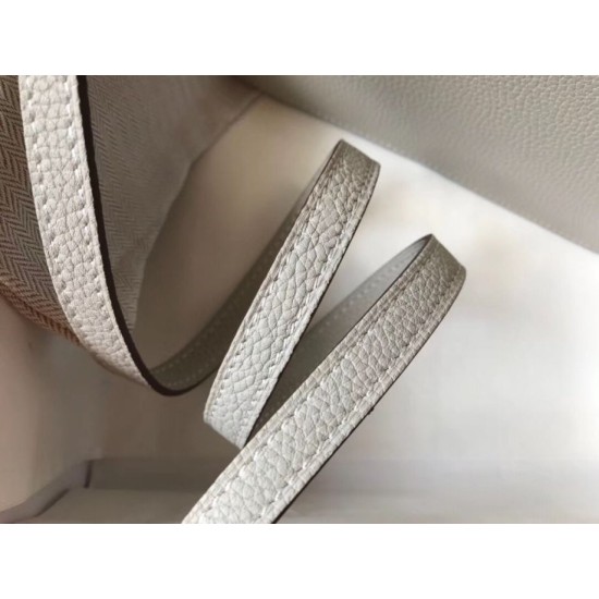 Fake Hermes Sac Roulis Mini Bag In Pearl Grey Evercolor Calfskin Replica