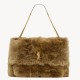 Replica YSL Saint Laurent Niki Oversized Shoulder Bag in Brown Shearling Fake YSL Saint Laurent Niki Oversized Shoulder Bag in Brown Shearling Replica