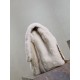 Replica YSL Saint Laurent Niki Oversized Shoulder Bag in White Shearling