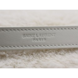 Replica YSL Saint Laurent Niki Oversized Shoulder Bag in White Shearling