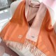 Special Grade Replica Hermès Classical Unisex Cashmere Scarf 70x200 Orange Clone Sale