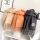 Special Grade Replica Hermès Classical Unisex Cashmere Scarf 70x200 Apricot Clone Sale