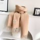 Special Grade Replica Hermès Classical Unisex Cashmere Scarf 70x200 Apricot Clone Sale