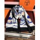 Special Grade Replica Hermes Double-sided same color cashmere scarf 65x185 Blue Clone Sale