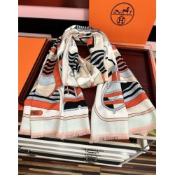 Special Grade Replica Hermes Double-sided same color cashmere scarf 65x185 Pink Clone Sale