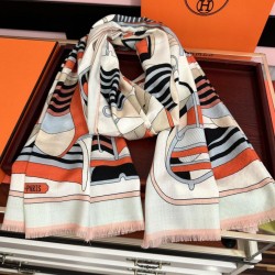 Special Grade Replica Hermes Double-sided same color cashmere scarf 65x185 Pink Clone Sale
