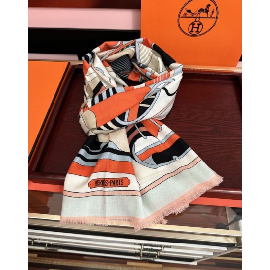 Special Grade Replica Hermes Double-sided same color cashmere scarf 65x185 Pink Clone Sale