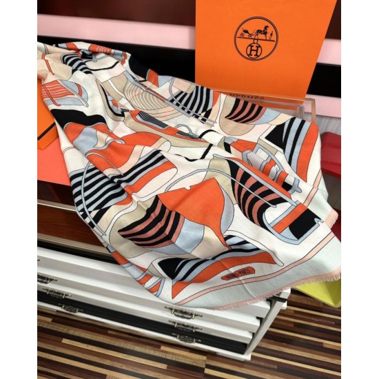 Special Grade Replica Hermes Double-sided same color cashmere scarf 65x185 Pink Clone Sale