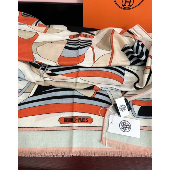 Special Grade Replica Hermes Double-sided same color cashmere scarf 65x185 Pink Clone Sale